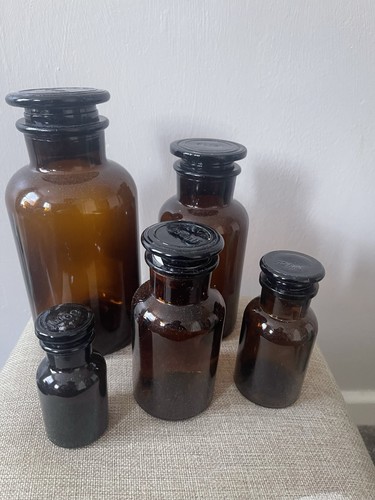 Old french apothecary glass - old,