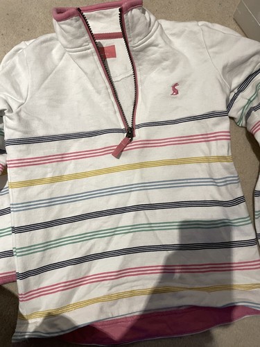 Joules girls zip - neck, striped