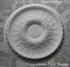 Plaster Ceiling Rose, Egg &