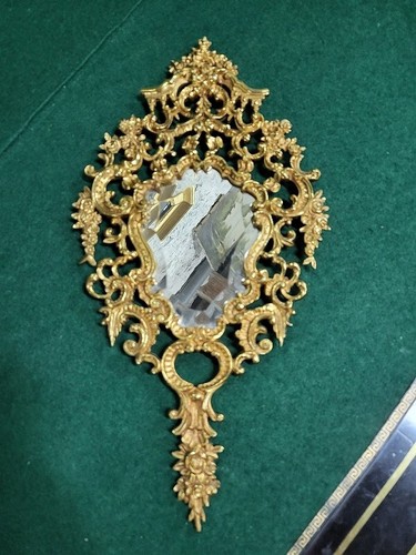Bronze mirror faceted - mirror,