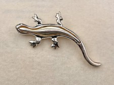 Vintage Silver Tone Lizard