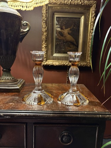 Antique bohemian glass