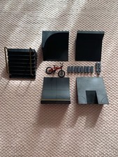 AIRWALK Double Mini Skate Ramp Set Jump Stunt For Scooter Skateboard Bike BMX