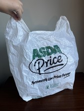Vintage Asda Price "Permanently Low Prices Forever" Plastic Carrier Bag Collect
