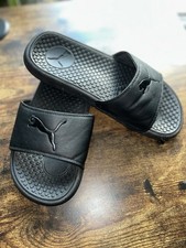 Puma Rubber Sliders Black UK 4