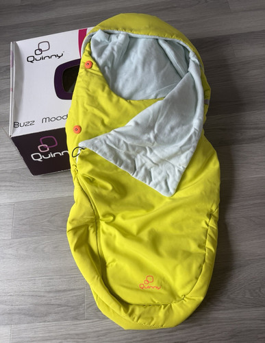 Quinny footmuff yellow grey - quinny, yellow/grey