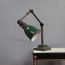 Large Vintage Industrial Antique Dugdills Desk Table Lamp Light