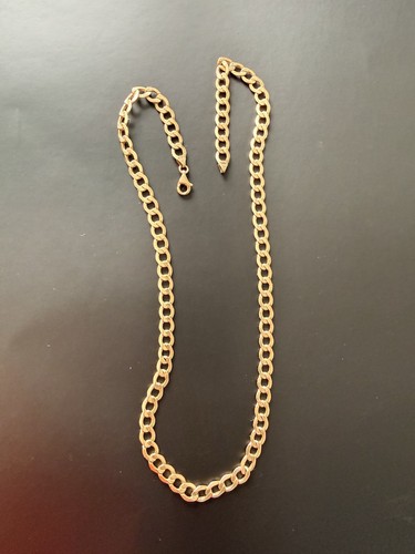9ct gold curb - 9ct, chain.