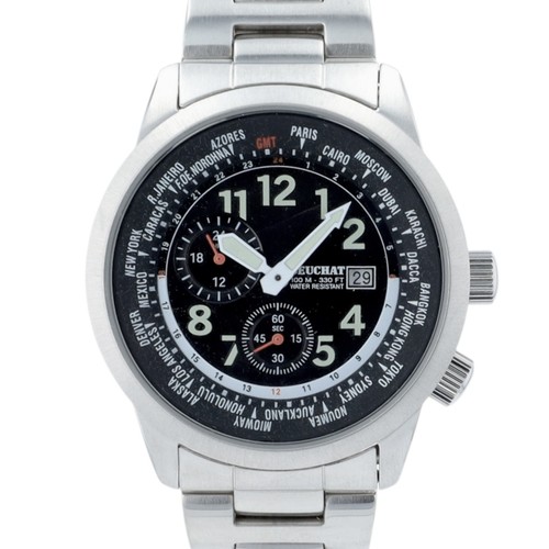 Beuchat world time chronograph - world,