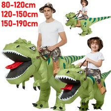Kids T-REX Inflatable Costume Riding Dinosaur Cosplay Fancy Dress Theme Party