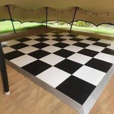 Classic Black and White Chequered Dance Floor  -- High Quality, Robust, Portable