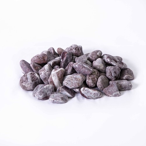 Red rose pebbles garden - rose,
