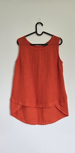 Sahara linen top size orange - sahara,