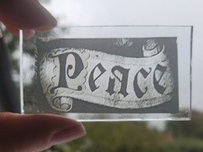 Stained Glass Peace glass church window fragment