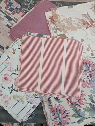 Fabric squares mixed job - squares,