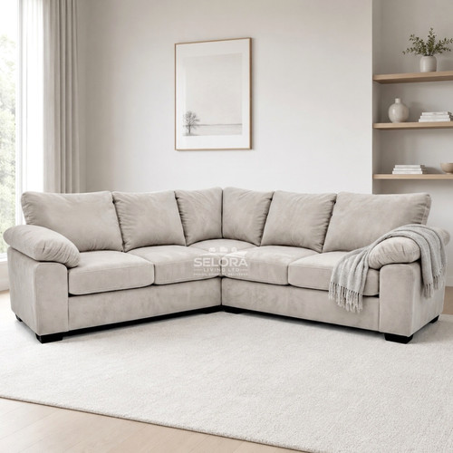 Amalfi cream plush - plush, velvet