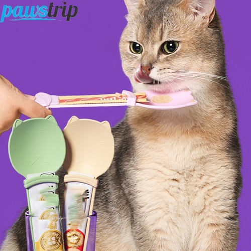Cat treat squeeze - 2x, spoon