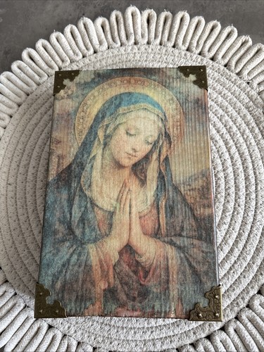 Handmade virgin mary wooden - virgin,