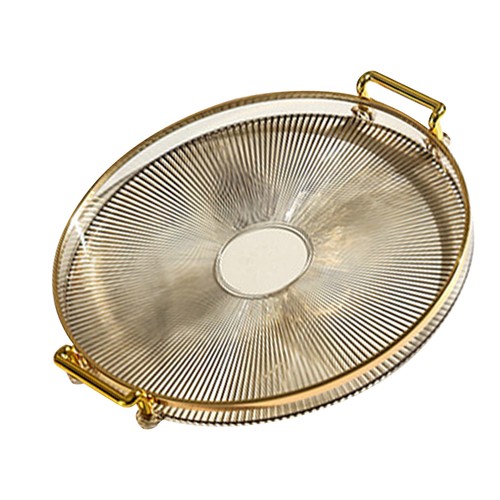 Round tray clear - clear,