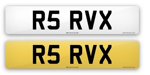 Cherished number plates rvx - r5,