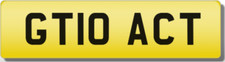 ACT GTI EYE CATCHING Unique Private CHERISHED Registration Number Plate