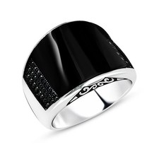 Onyx stone 925 men silver - onyx,