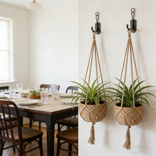 Macrame plant hanger - macrame,