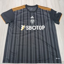 Leeds United 3rd Shirt 2022/23 XL Adidas. Black Adults 