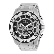 Invicta 22318 Gent's Pro Diver Chrono Steel Bracelet Quartz Watch