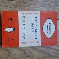 VINTAGE ORANGE PENGUIN BOOKS THE SPANISH FARM R.H MOTTRAM Nr.52 FIRST EDITION