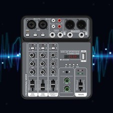 DJ Audio Mixer Sounds Mixer Board Professional Convenient Use W/USB Audio