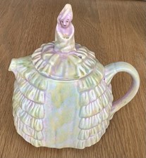 Vintage Art Deco SADLER Daintee Crinoline Ladyee Light Blue Teapot - Perfect