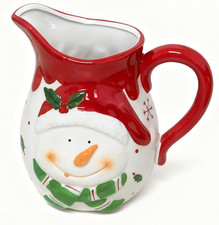 Large Christmas Porcelain Jug