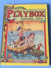 PLAYBOX ANNUAL 1954. The Amalgamated Press. Vintage Children’s HB Annual. Fair.