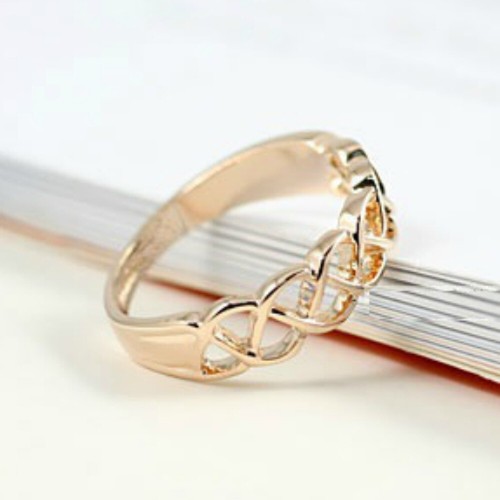 Plain rose gold finish - plain, criss