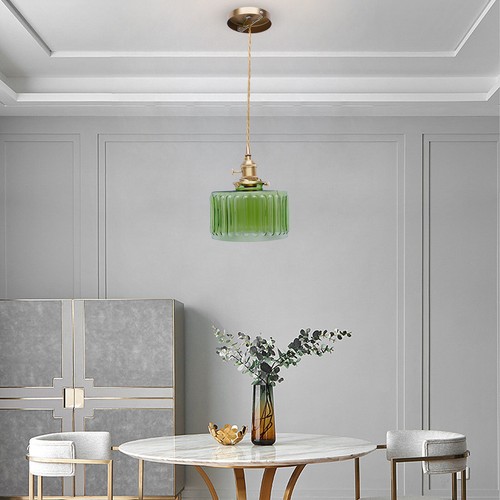 Retro green glass ceiling - green,