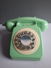 Retro Telephone #746 green by Wild Wolf Landline Push Buttons Phone 