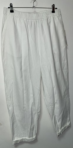 Ischiko white pull trousers - on,