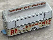Matchbox Lesney Moko 74a Mobile Refreshment Canteen SILVER PLASTIC WHEELS