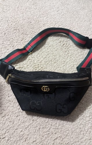 Gucci black logo - belt, bag