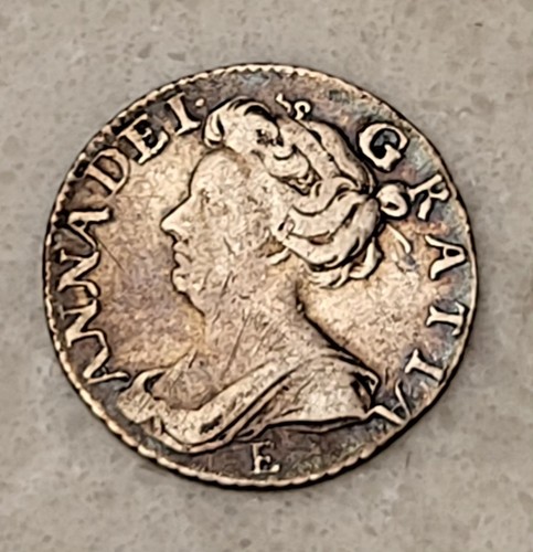1707 sixpence queen anne - sixpence,