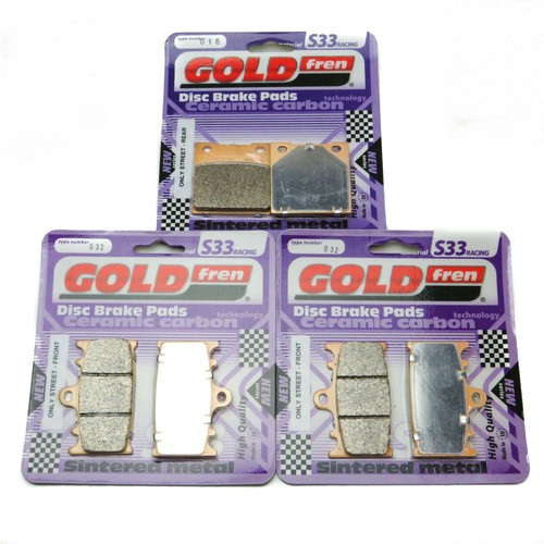 Goldfren s33 brake pads - goldfren, front