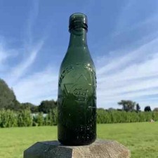 Dark Green Vintage Bottle
