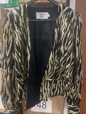 Beautiful Simon Ellis Gold /Black  Sparkly Blouse Size 12