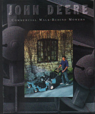 John Deere Commercial Walk-Behind Lawn Mowers Brochure Leaflet