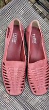  HOTTER Evie  Comfort Concept  Dusky Pink Nubuck Leather Shoes  UK 7 EU 41- NEW