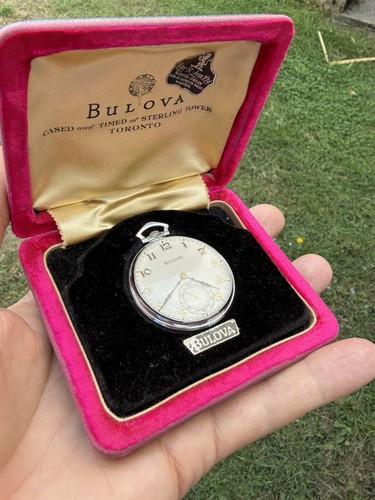 Bulova vintage pocket watch - bulova,