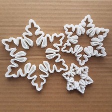 Snowflake Snow Shape Cookie Cutter Dough Biscuit Pastry Fondant Sharp Stencil