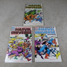 The Official Handbook Of The Marvel Universe Comics x 3 #1 #2 #3 Marvel 1985-86