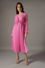Coast Pink Midi Dress Womens